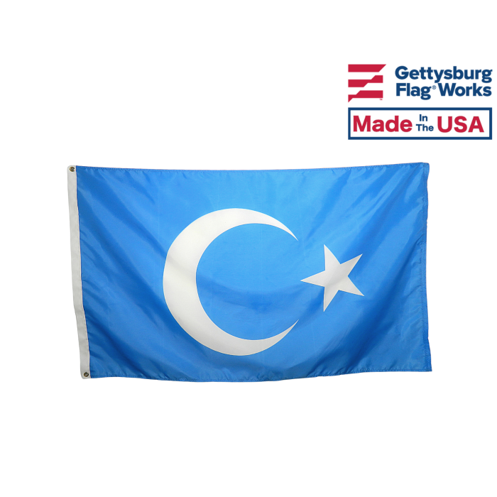 Uyghur Awareness Protest Flag - Historical Flag of East Turkestan 