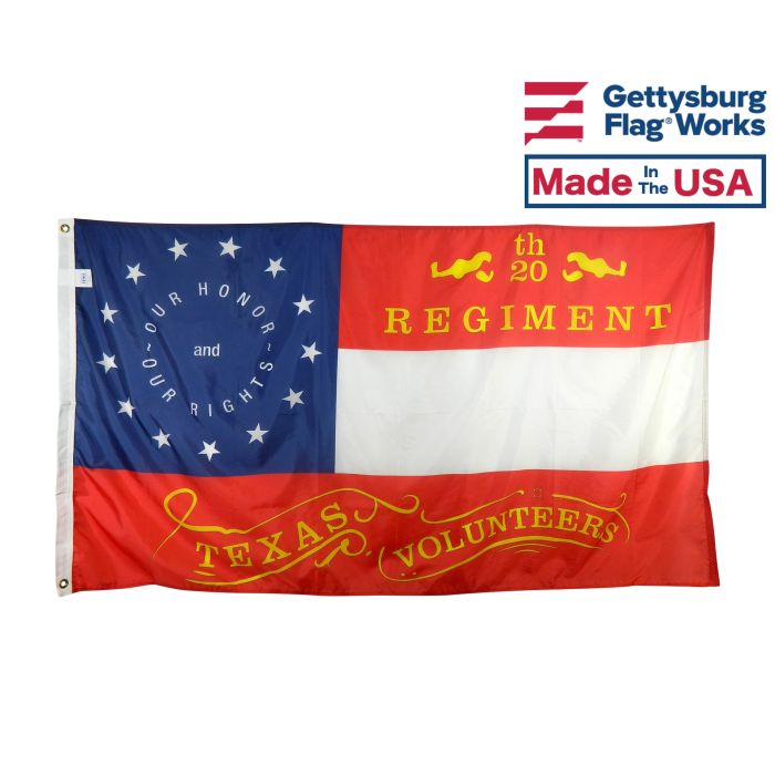 20th Texas 1864 Flag - 3x5'