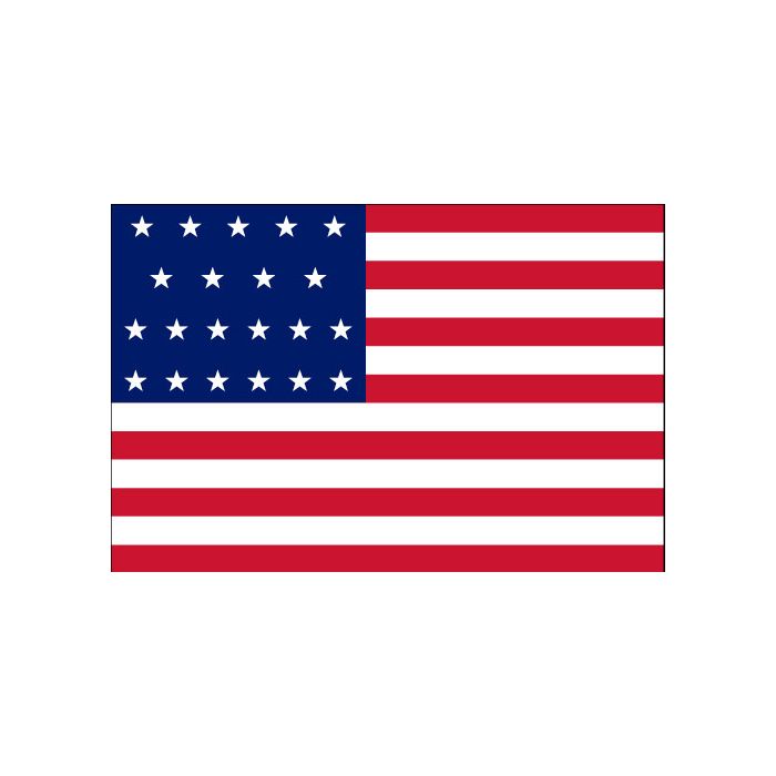 American, 21 Star Flag