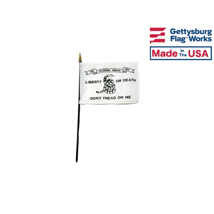 Culpeper Minutemen Stick Flag - 4x6"