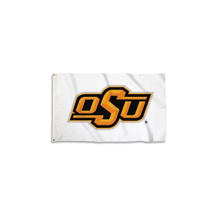 Oklahoma State Cowboys Outdoor Flag - White