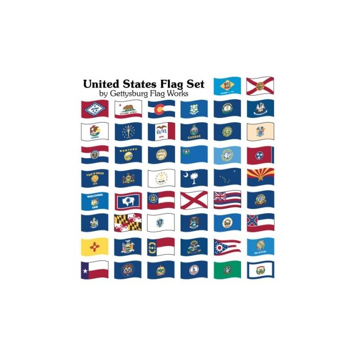 State Set (United States) Flag - Indoor - 50