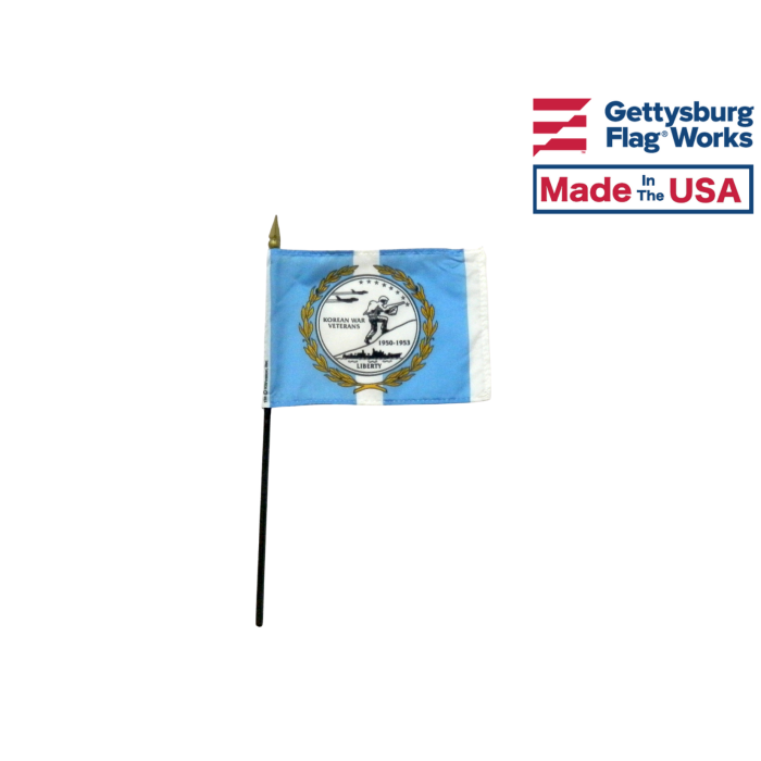 Korean War Commemorative Stick Flag - 4x6"