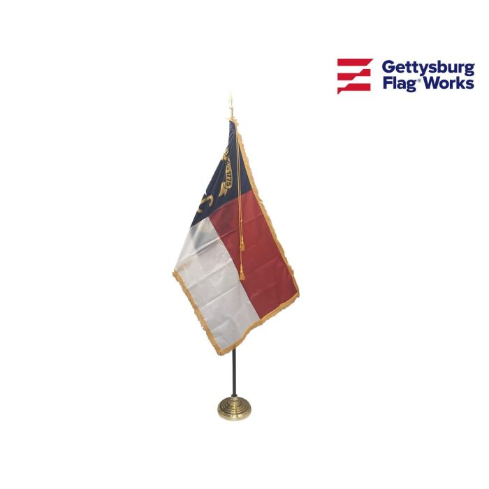 North Carolina Indoor Flag Set-3x5