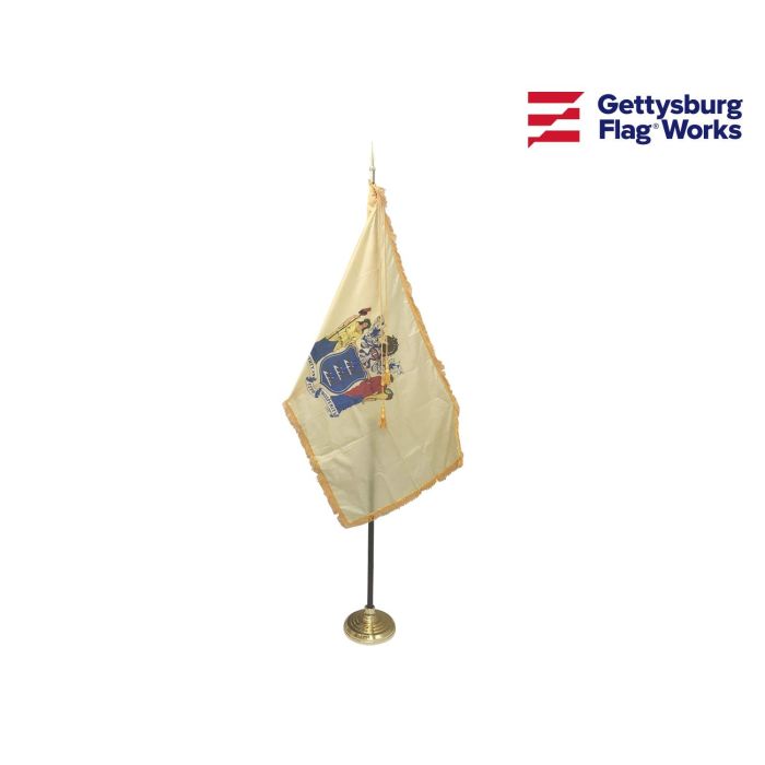 New Jersey Indoor Flag Set-3x5
