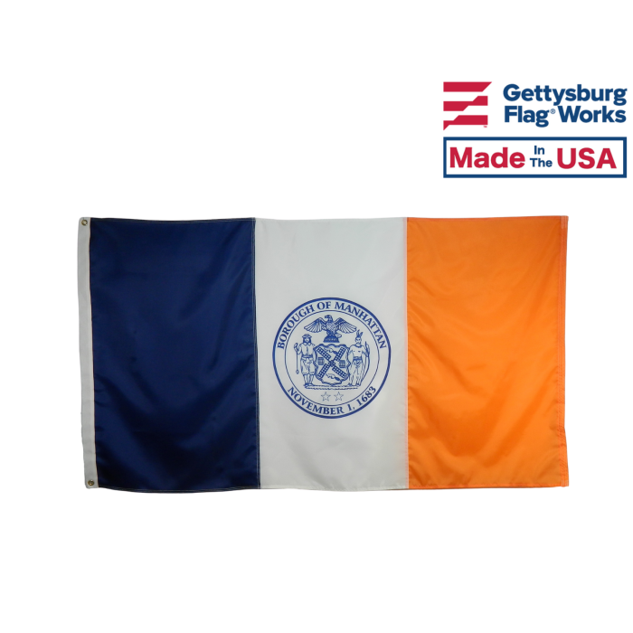 Manhattan Borough New York City Flag - Choose Options