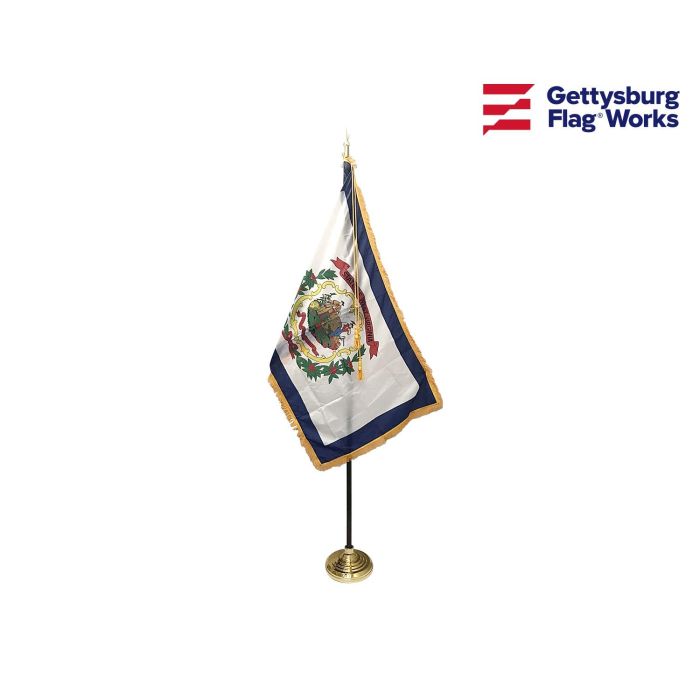 West Virginia Indoor Flag Set-3x5