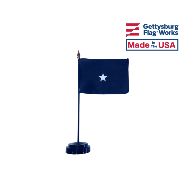 Navy 1 Star Stick Flag