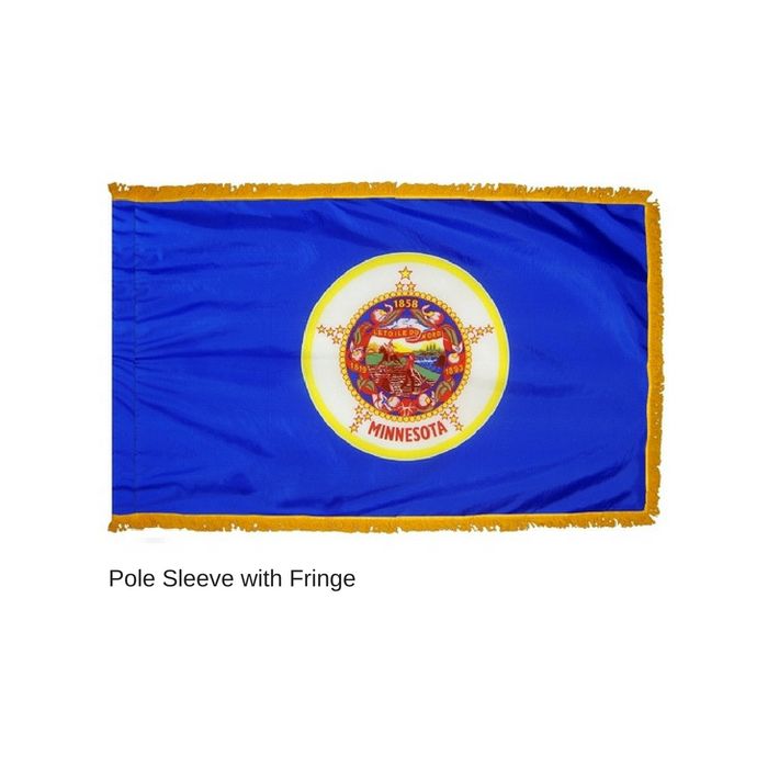 Minnesota Indoor Flag - Fringe