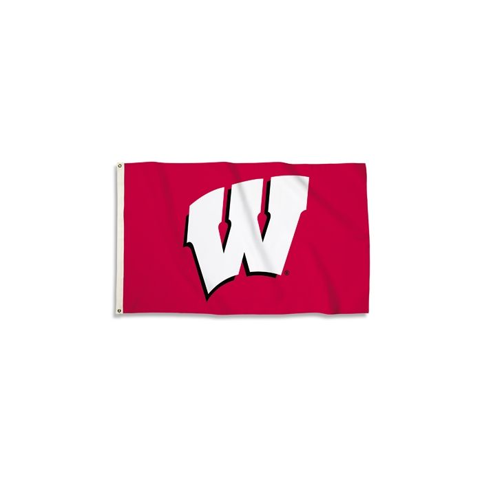 Wisconsin Badgers Outdoor Flag - Red