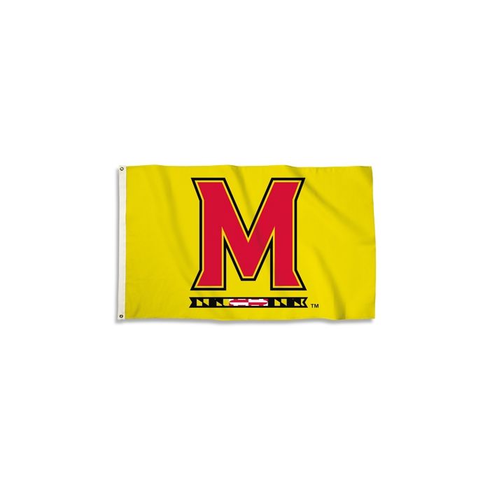 Maryland Terrapins Outdoor Flag - Yellow