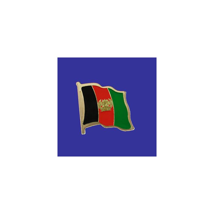 Afghanistan Lapel Pin (Single Waving Flag)