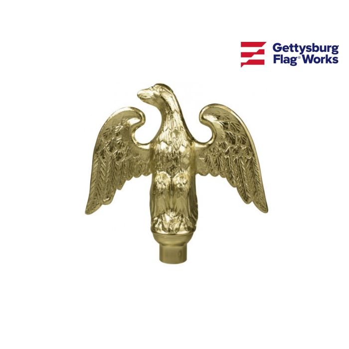 Perched Eagle Finial Gold
