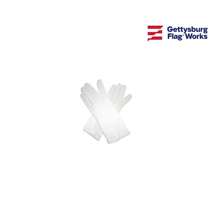 White Cotton Parade Gloves