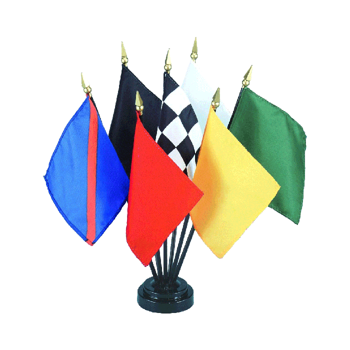 Auto Racing Stick Flag Set