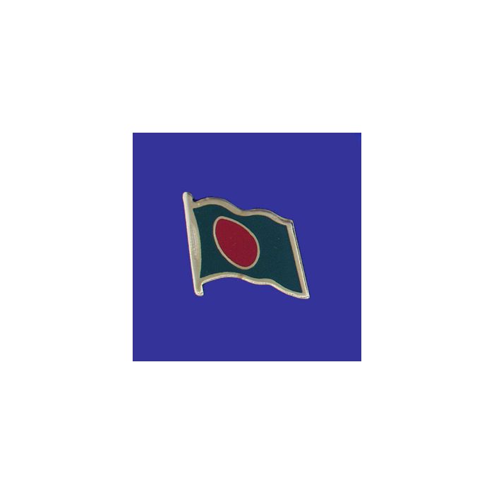 Bangladesh Lapel Pin (Single Waving Flag)