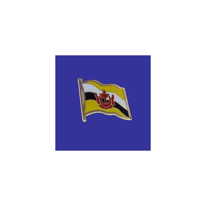 Brunei Lapel Pin (Single Waving Flag)