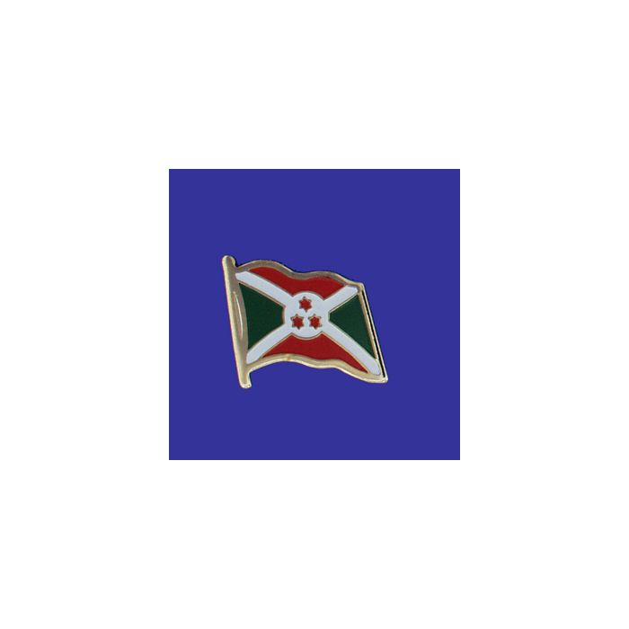 Burundi Lapel Pin (Single Waving Flag)