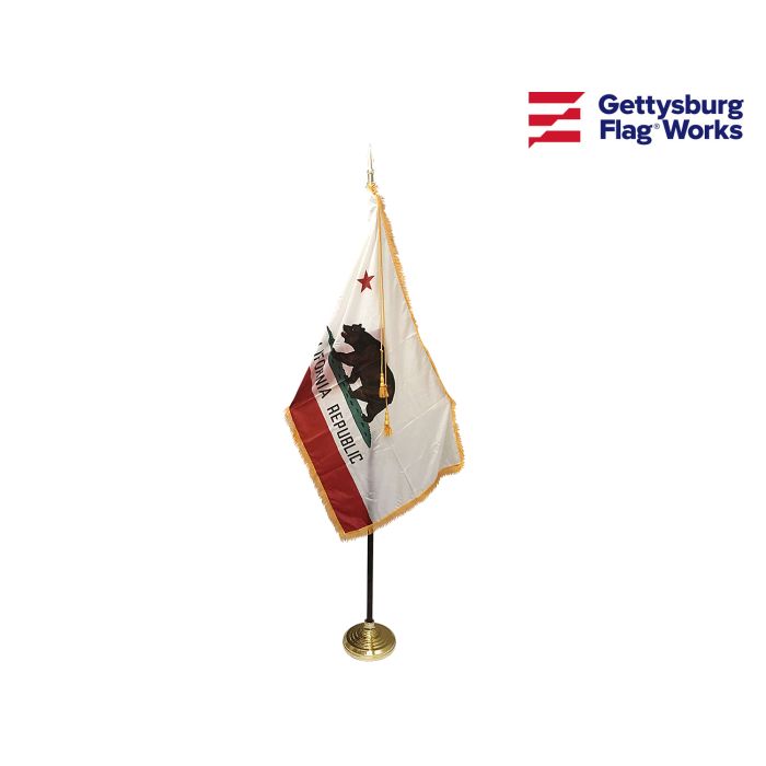 California Indoor Flag Set-3x5