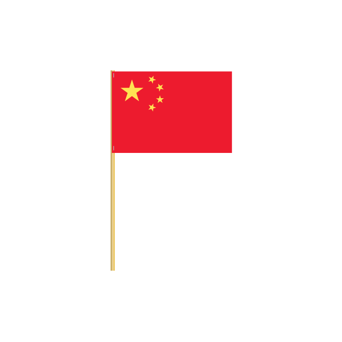China Cotton Stick Flag