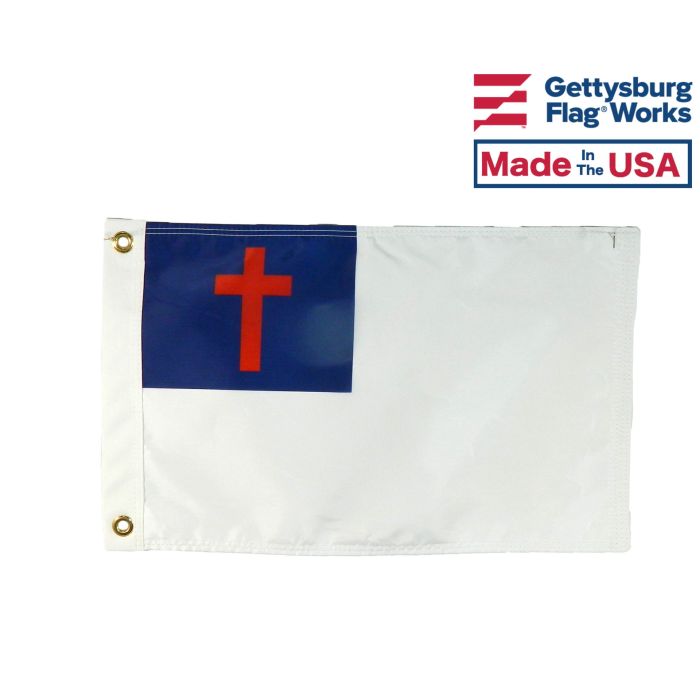 Christian Boat Flag -Double Sided- 12x18"