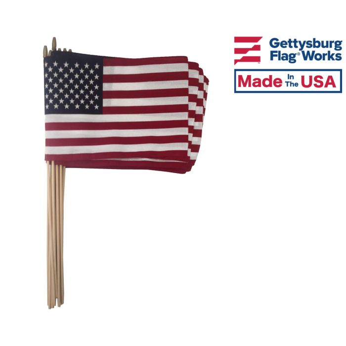 Cotton American Stick Flags
