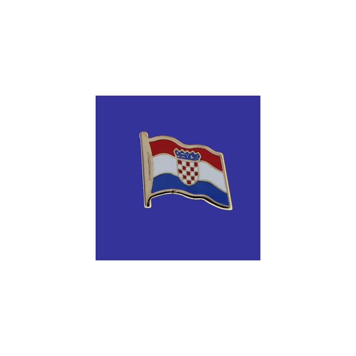 Croatia Lapel Pin (Single Waving Flag)