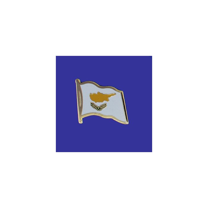 Cyprus Lapel Pin (Single Waving Flag)