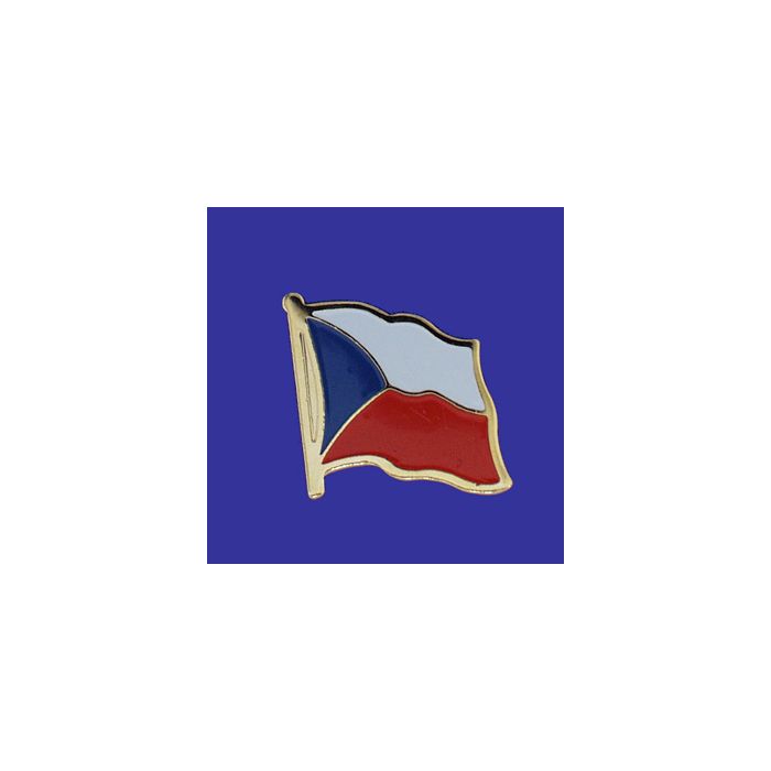 Czech Republic Lapel Pin (Single Waving Flag)