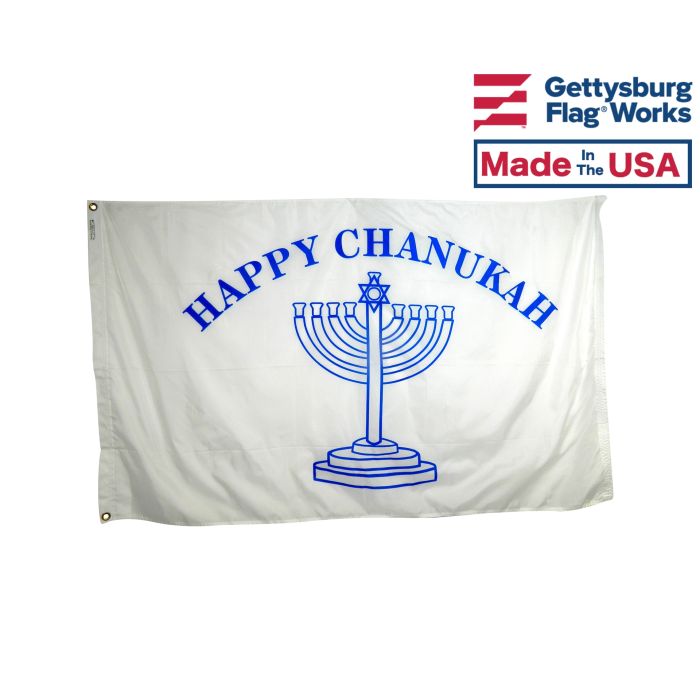 Happy Chanukah Flag - 3x5'