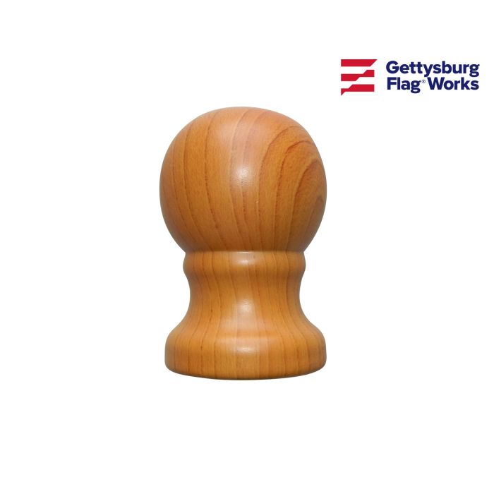 Ball, Wood, for Rotating Poles