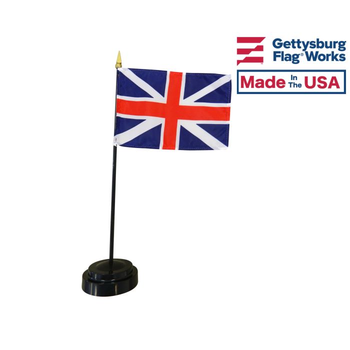 British Union Jack Stick Flag - 4x6"