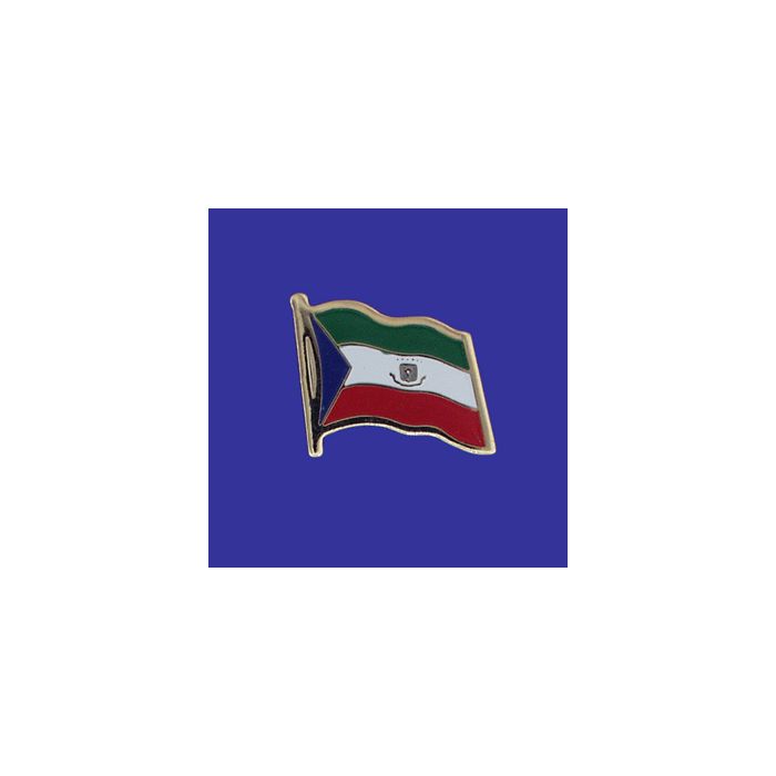 Equatorial Guinea Lapel Pin (Single Waving Flag)