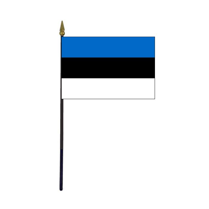Estonia Stick Flag - 4x6"