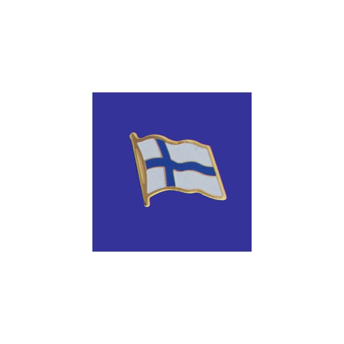 Finland Lapel Pin (Single Waving Flag)