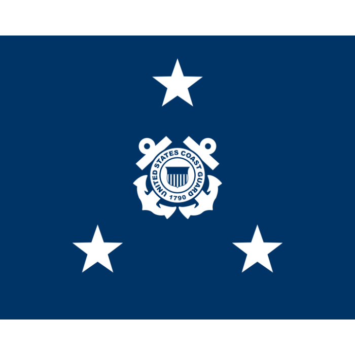 Coast Guard Vice Admiral (3 star) Officer Indoor Flag - Choose Options