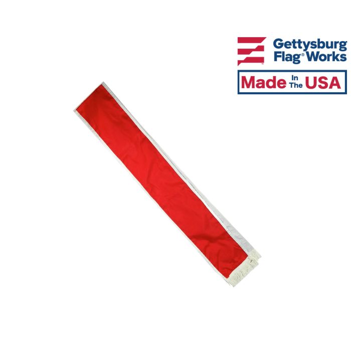 Firefighter Solid Red Parade Sash, 6'