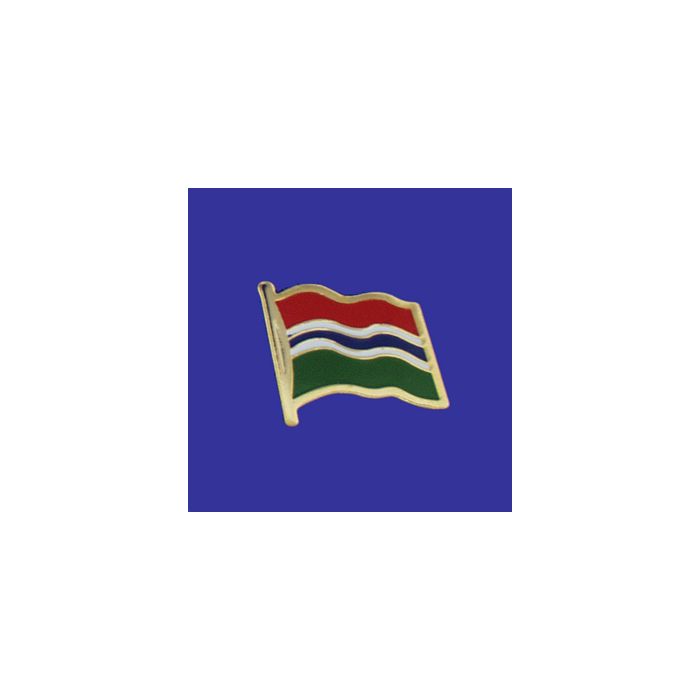 Gambia Lapel Pin (Single Waving Flag)