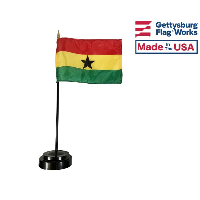 Ghana Stick Flag - 4x6"