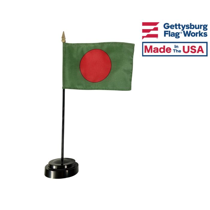 Bangladesh Stick Flag - 4x6"