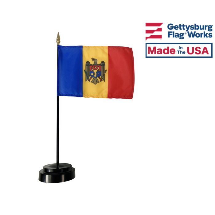 Moldova Stick Flag - 4x6"