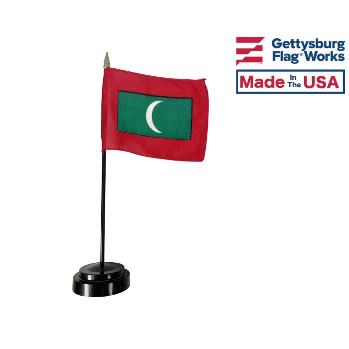 Maldives Stick Flag - 4x6"