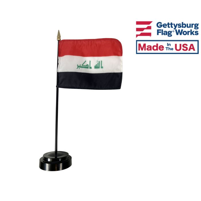 Iraq Stick Flag - 4x6"