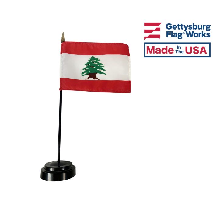 Lebanon Stick Flag - 4x6"