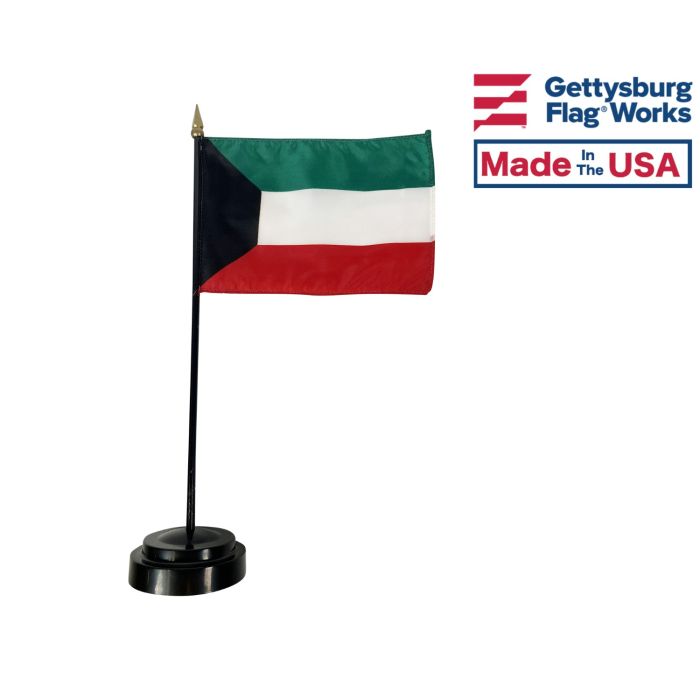 Kuwait Stick Flag - 4x6"
