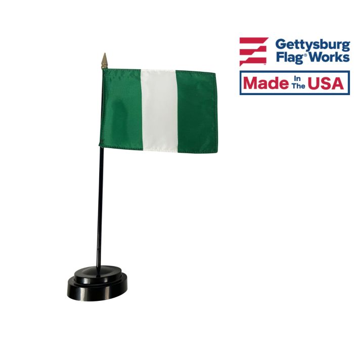 Nigeria Stick Flag - 4x6"