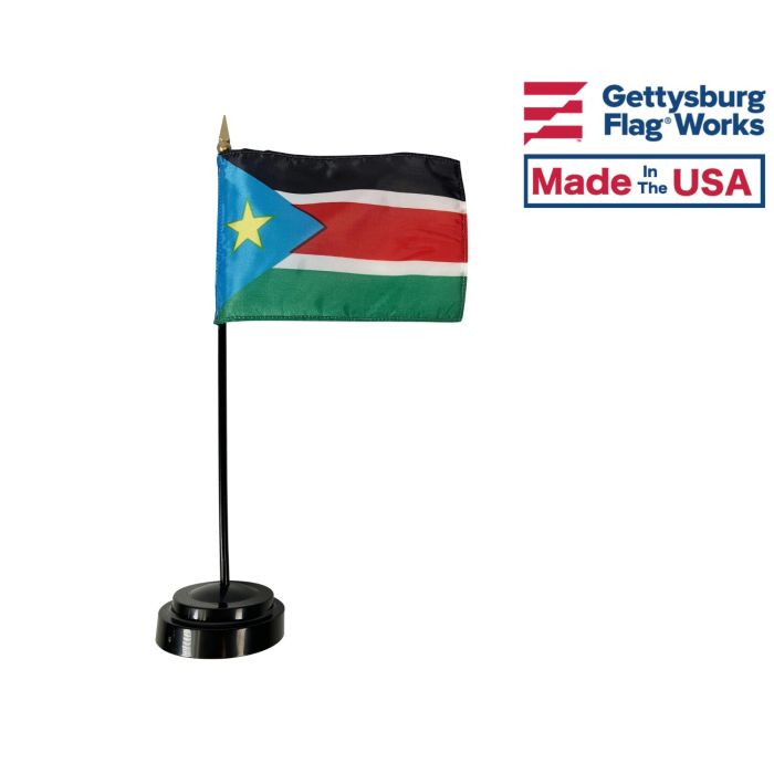 4x6" South Sudan Stick Flag