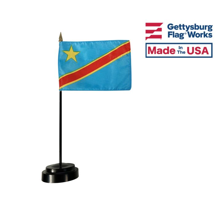 Congo Democratic Republic Stick Flag