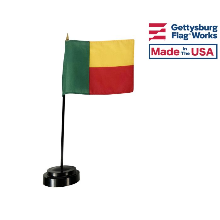 Benin Stick Flag - 4x6"