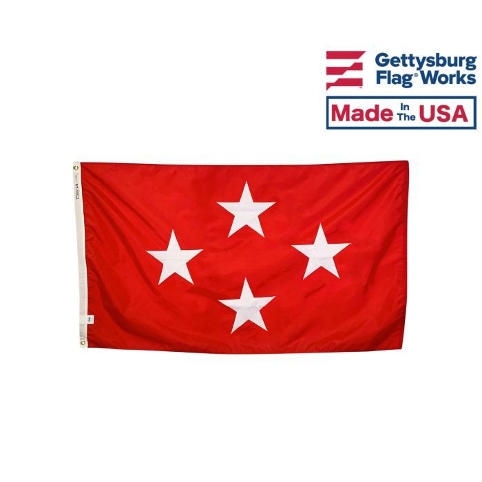 Marine Corps General (4 Star) - Marine Corps Officer Outdoor Flags